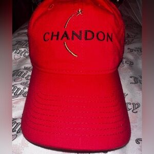 Red Chandon Adjustable Baseball Cap